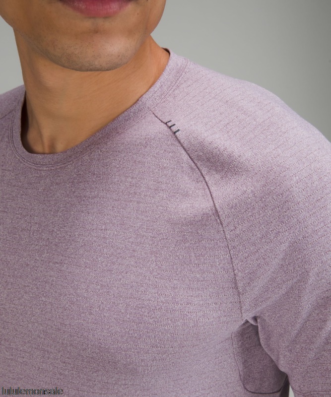 Lululemon Deutschland DELULU801 | Drysense Training Kurzarm Shirt Meliert Lila Asche